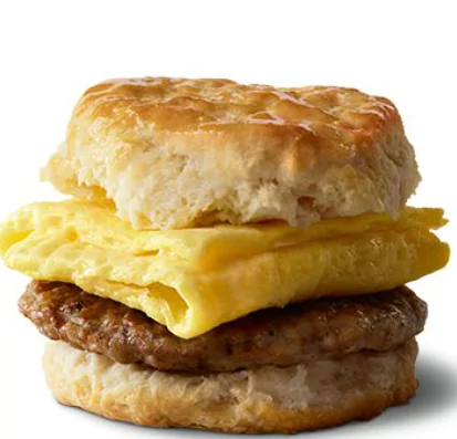 Sausage Biscuit with Egg